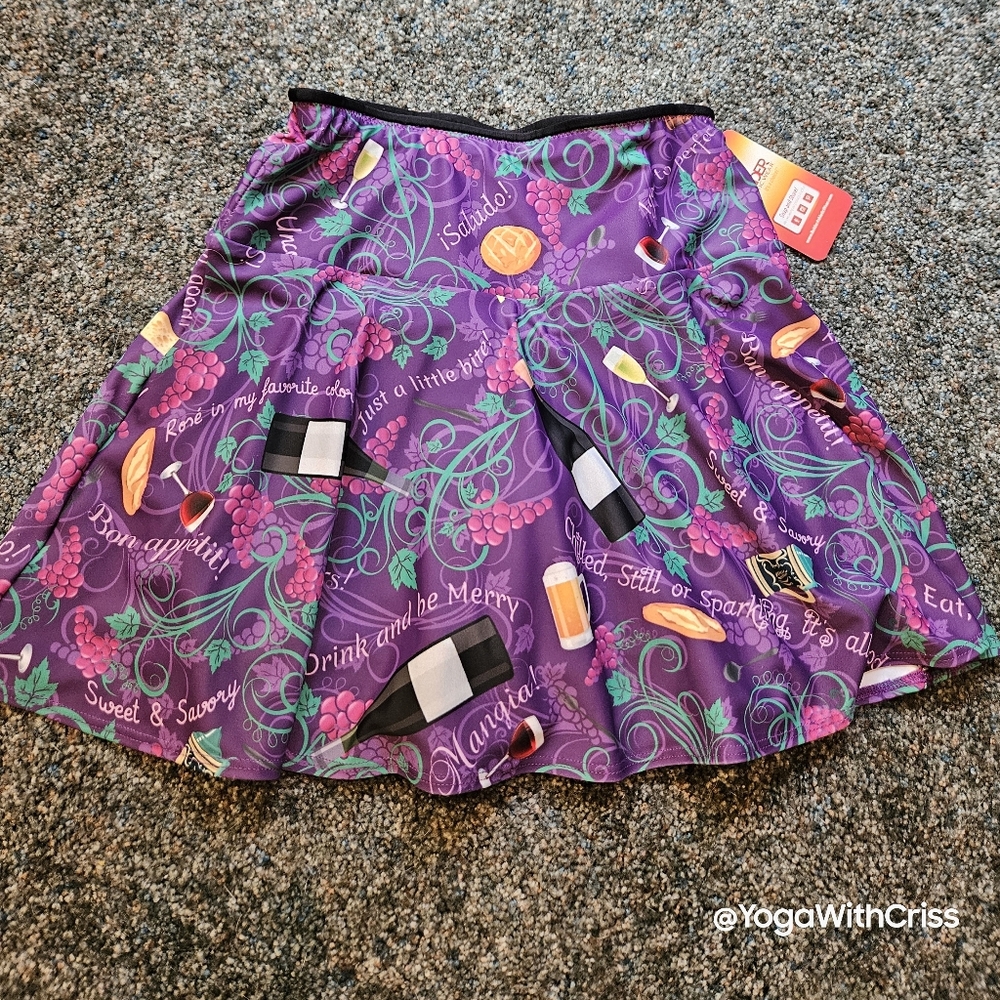 Running athletic skirt skort by Boulder Athletic Wear 3 huge pockets XXS RARE